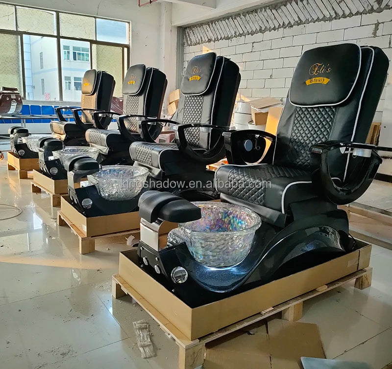Beauty Salon Furniture – Human Hand Massage Pedicure Chair, Electric Foot Spa Pedicure Chair for Sale