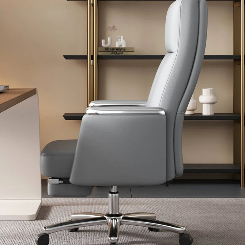 Designer Ergonomic Office Chair: Stylish Rolling Gaming Armchair.
