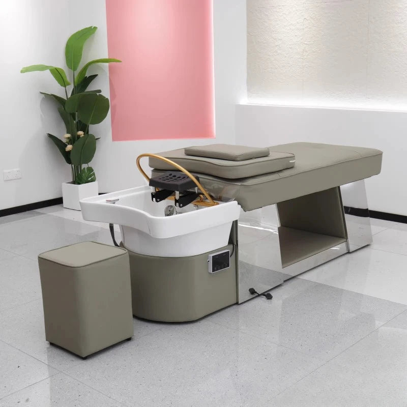 Cosmetologist Chair Hairdressing Shampoo Basin Professional Spa Bed Living Room Chairs Beauty Salon Customer Nursing Shower