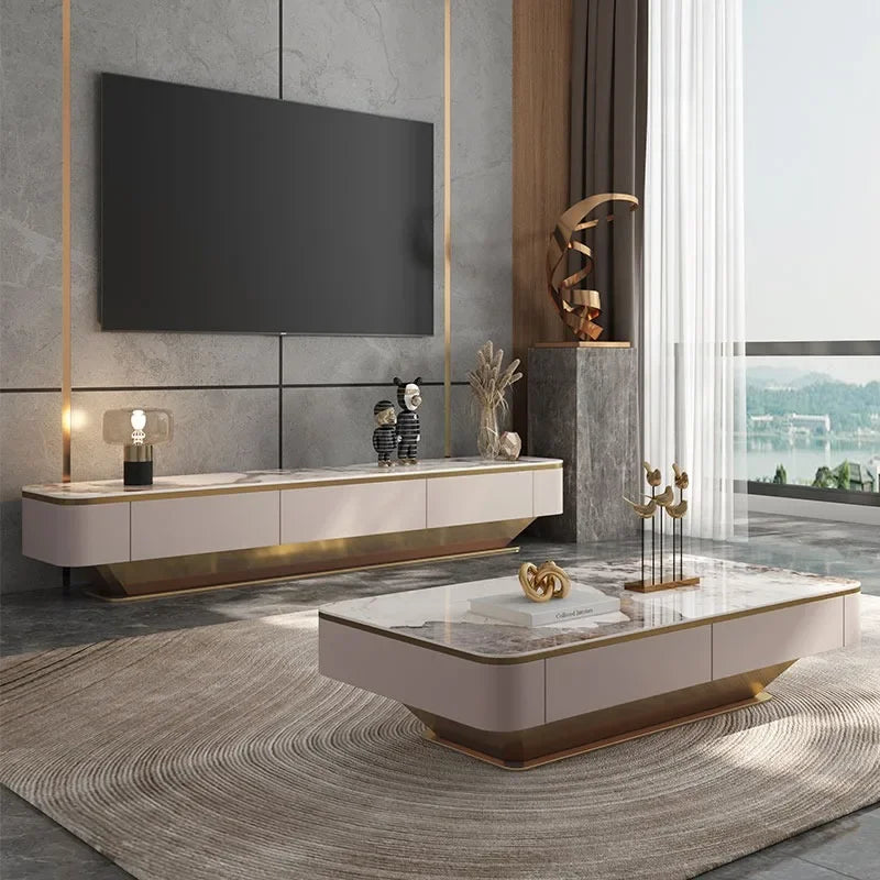 Fireplace Tv Stand Living Room Furniture Cabinet Entertainment Unit Farmhouse Floating Luxury Muebles Tv Media Console China