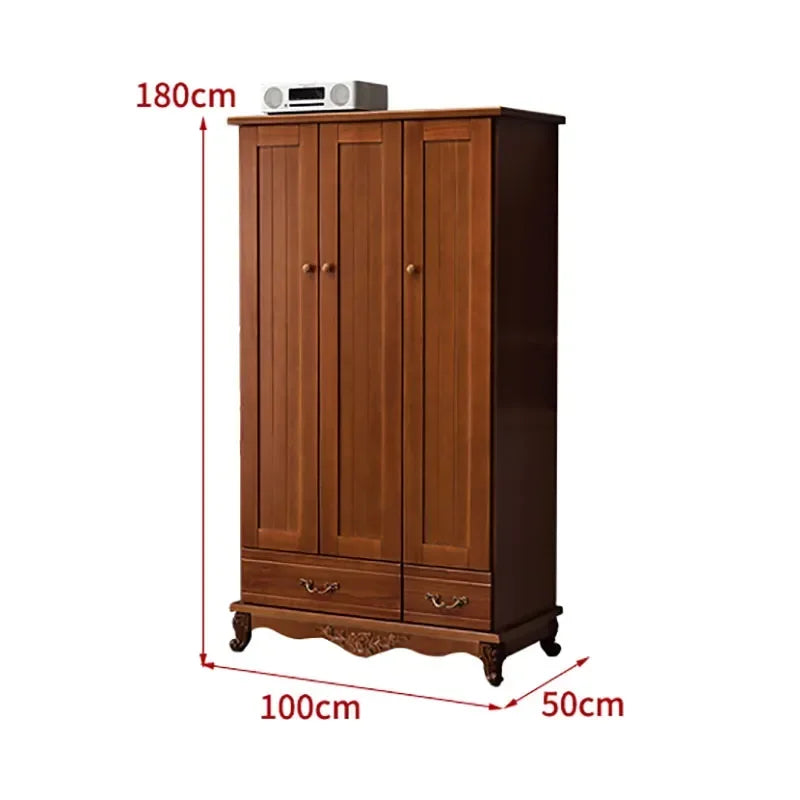 Wooden Storage Cabinet and Clothes Closet