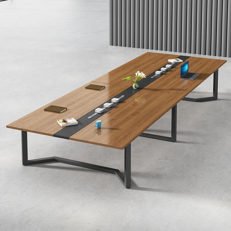 High Quality Eco-Friendly Customized Melamine Board Wooden Conference Table And Chairs 20 person conference table