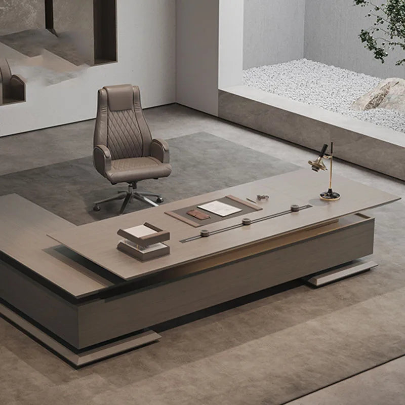 Standing Computer Office Desk Luxury L Shape Conference Laptop Desk Table Boss Console Escritorio Con Cajones Home Furniture