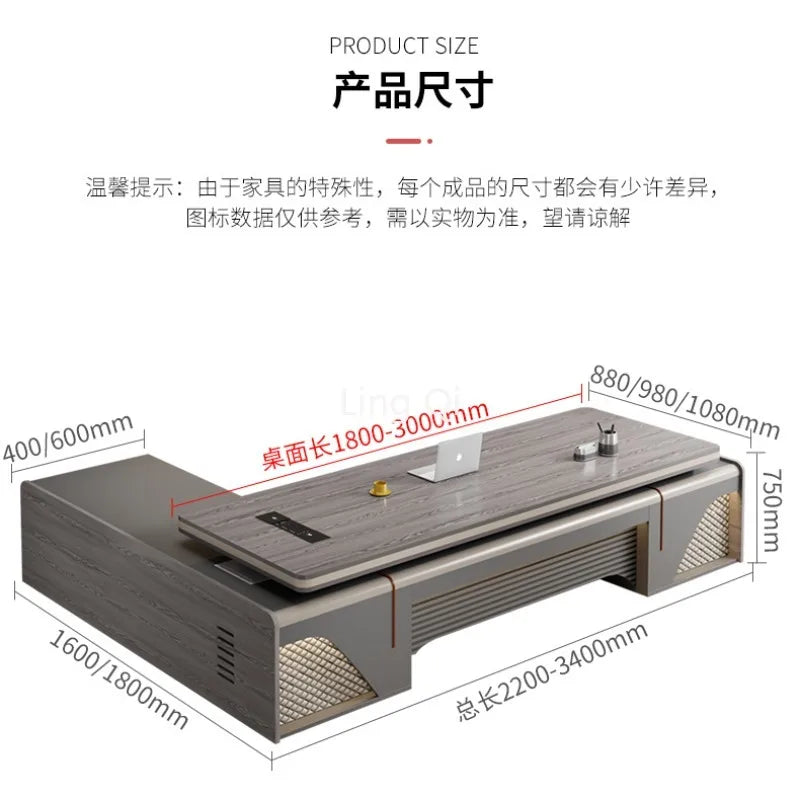 High-Quality European L-Shaped Office Desk