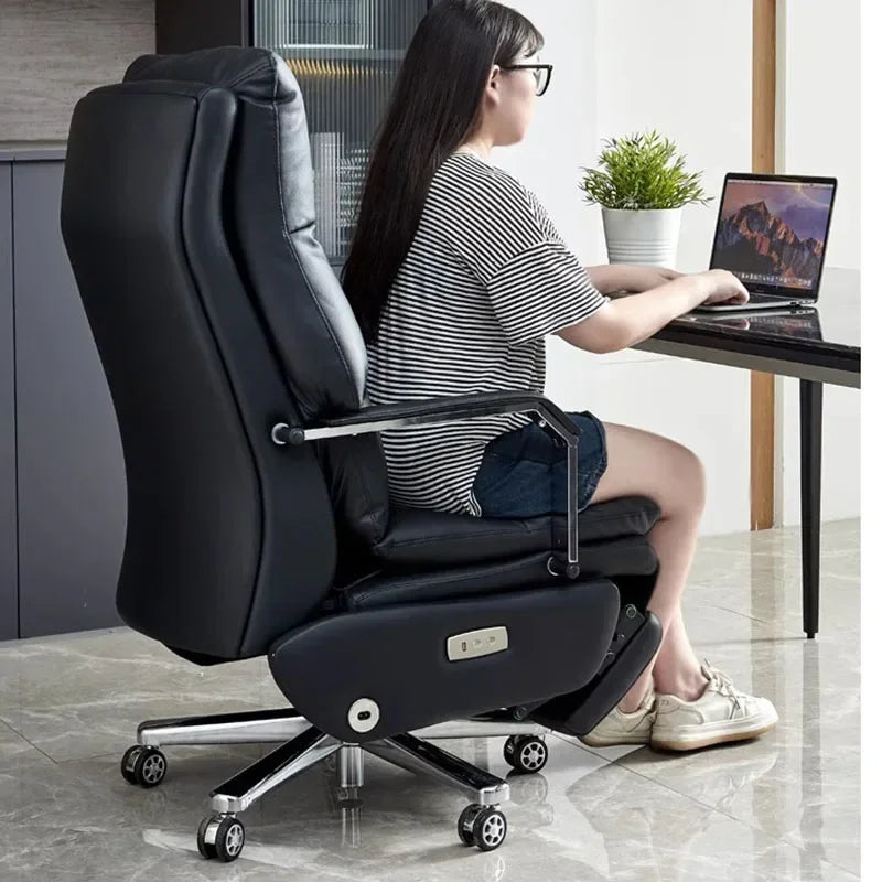 Modern Massage Office Chair Lounge Throne Arm Swivel Vanity Ergonomic Office Chair Makeup Computer Silla Gaming Home Furniture