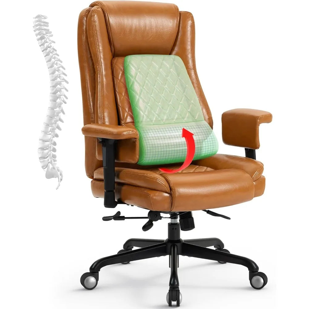 Ergonomic Home Office Chair – Comfortable Executive Design with Adjustable Armrests,