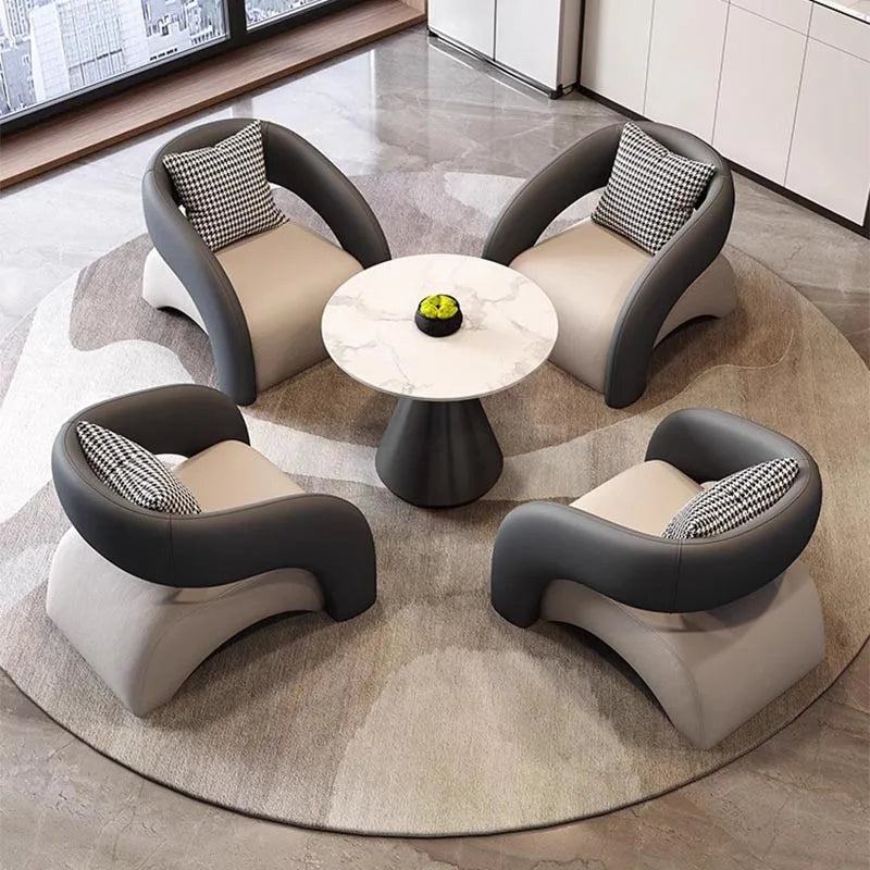 Simple Nordic Salon Chairs Armrest Wooden Lounge Modern Loungefly Designer Chairs Salon Comfy Poltronas Nordic Furniture