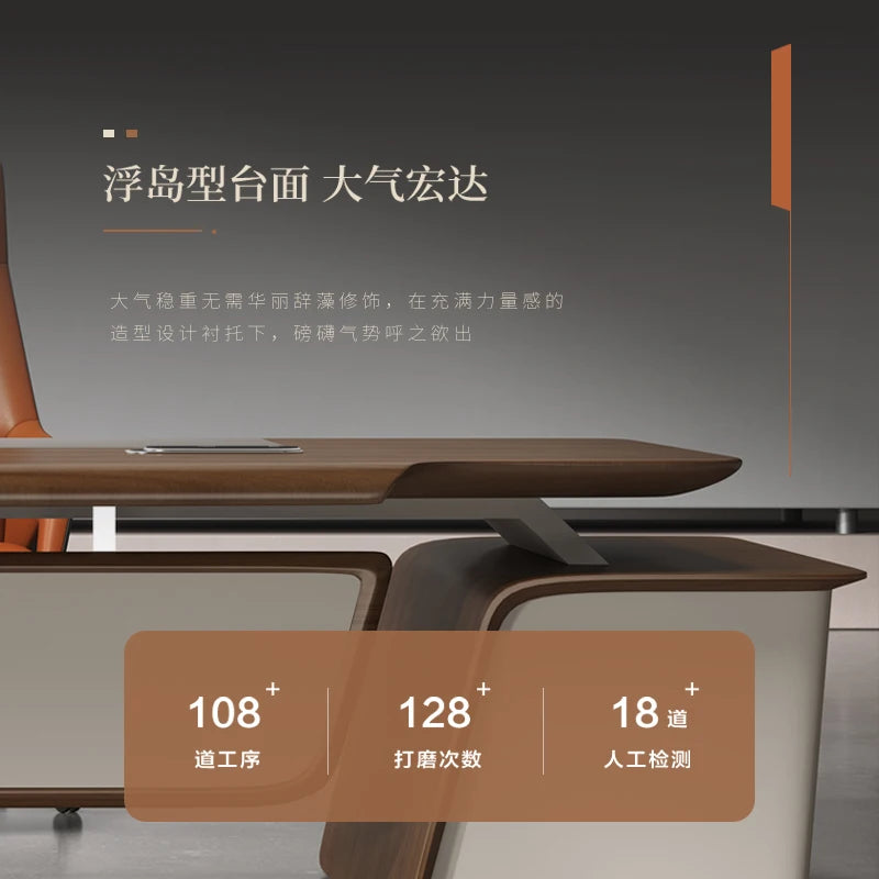 Modern office furniture executive desk President table and chair combination manager&