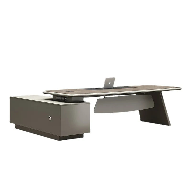 Boss Desk – Simple Modern Large Desk with Socket, Manager & President Office Desk