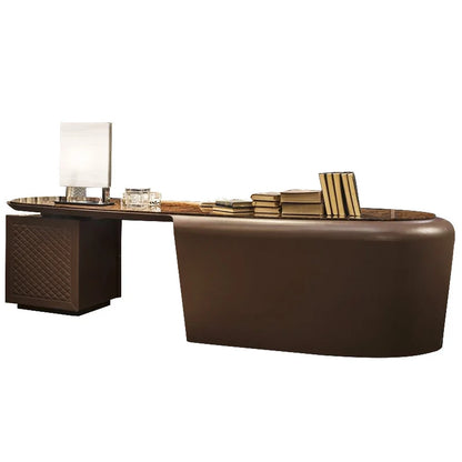 Italian post modern desk light luxury desk designer desk worktable boss table big class table modern and simple