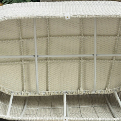 Outdoor Furniture Terrace Villa Garden Balcony Rattan Swimming Pool Round Bed Sofa Leisure Table And Chair Combination
