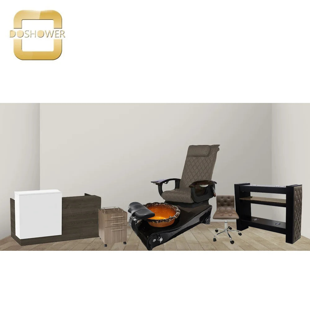 Full massage pedicure chair with disposable nail shop pedicure chair of acrylic powder luxury pedicure chair no plumbing
