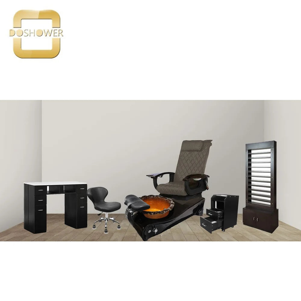 Full massage pedicure chair with disposable nail shop pedicure chair of acrylic powder luxury pedicure chair no plumbing