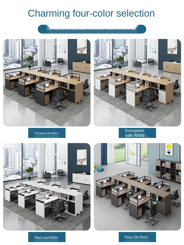 Office furniture simple modern staff desk staff seat screen card seat desk chair