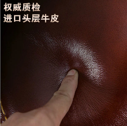 High-Grade Leather Boss Chair – Large Computer Chair with Massage and Recline Features