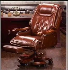 Leather Massage Reclining Office Chair