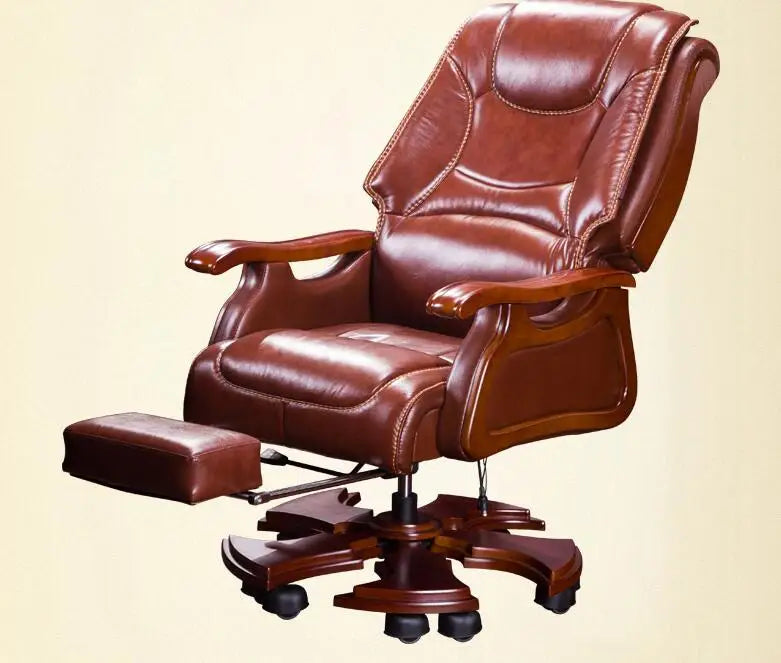 European Leather Boss Chair