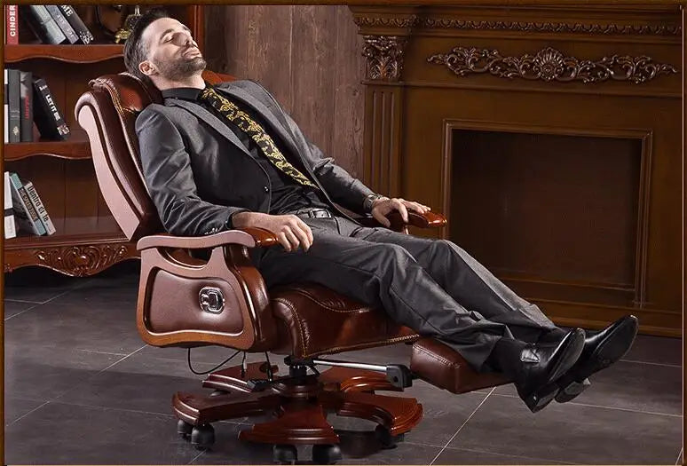 Executive office chair with Reclining and Massage Features