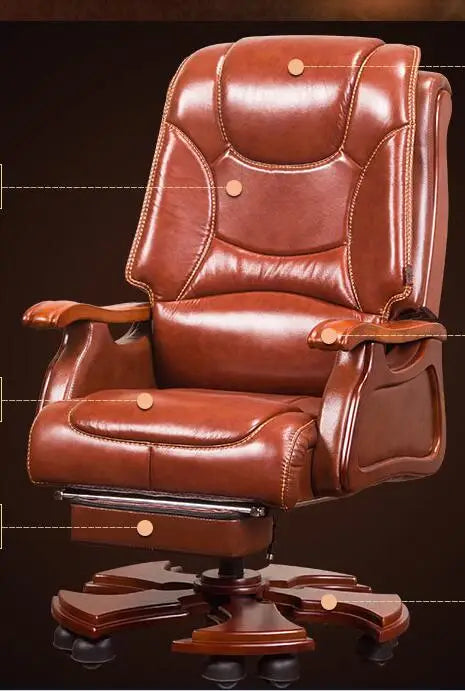 Leather Reclining Massage office Chair