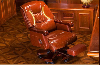 European Leather Boss Chair