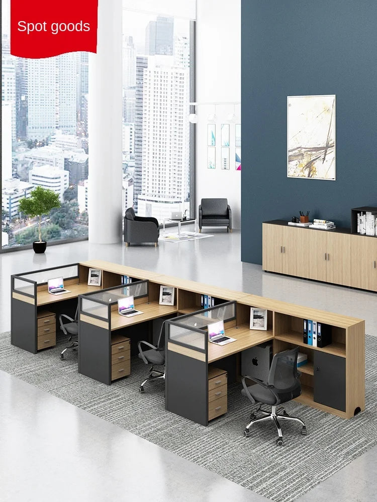 Office furniture simple modern staff desk staff seat screen card seat desk chair