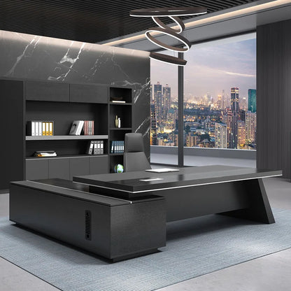 modern CEO manager executive office table latest L shape office computer desk executive office desk