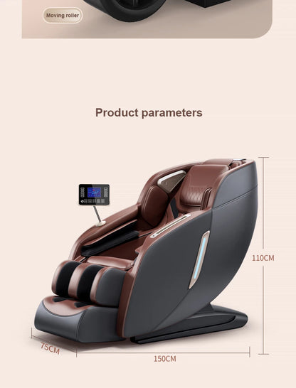 The moment of lying down comfortable enough to fall asleep full body zero gravity with shock heating  massage chair