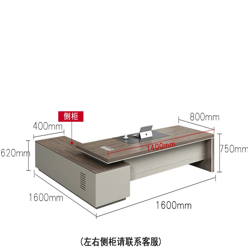 Multifunctional L-Shaped Office Desk