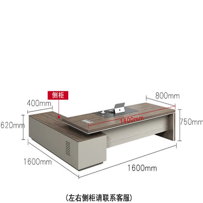 Multifunctional L-Shaped Office Desk