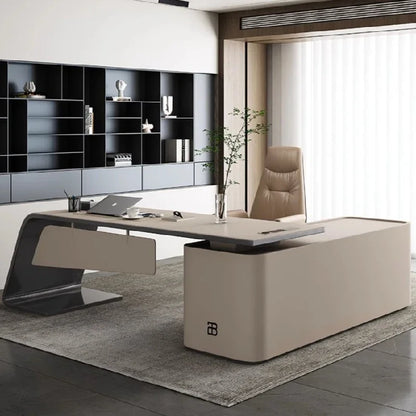 Executive Desk Professional Office Furniture Room Corner Multifunction Home Desks Computer Offer Study Organizer Table Modern