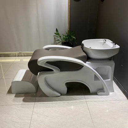 Professional Recliner Shampoo Chair Spa Supplies Hairdresse Shaving Salon Chairs Luxury Simple Shead Spa Massage Bed Furniture