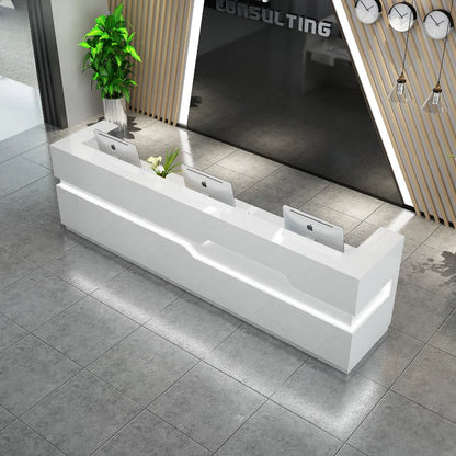 Modern Reception Desk and Long Counter for Beauty Centers