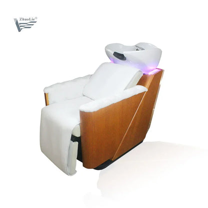 Hair Washing shampoo chair backwash unit;  Salon furniture hair salon equipment With Shampoo bowel
