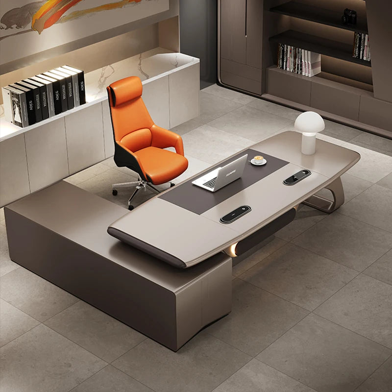 Office Desk Furniture Executive Desktop Automatic Computer Offices Minimalist Tavolo Da Lavoro Seating Reading Home Auxiliary