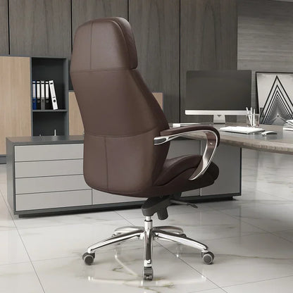 Ergonomic Luxury Office Chair with Adjustable Armrests and Back Suppor