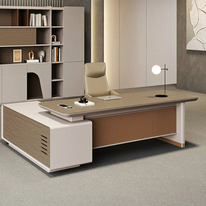 Desk Setup Accessories Office Table Organizer Reading Executive Home Multifunction Simple Desks Corner Bureau Meuble Furniture