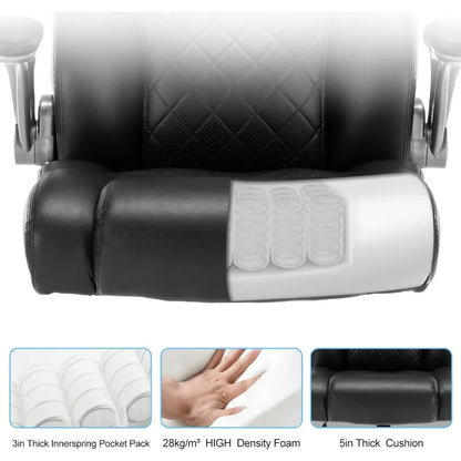 Executive Office Chair Desk Swivel Chair High Back Computer Chair - Adjustable Lumbar Supportt