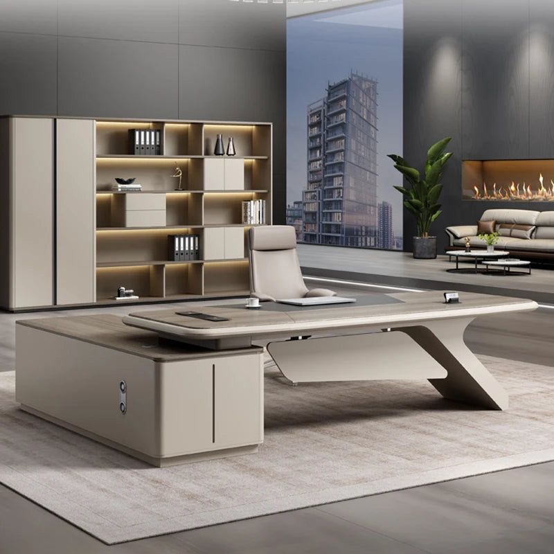 Modern L-Shaped Office Desk