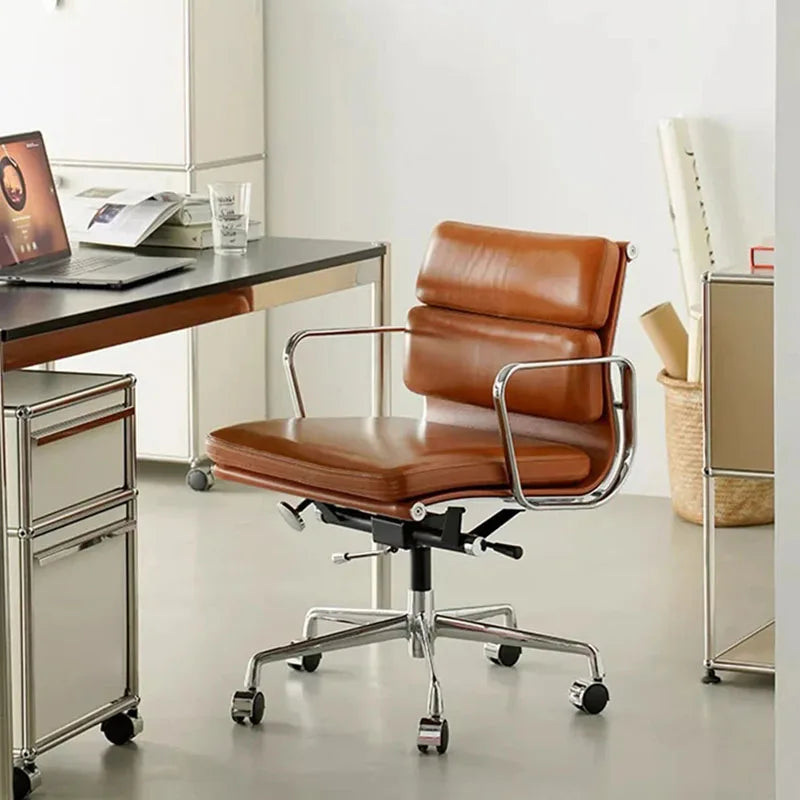 Ergonomic computer chair for office or gaming, with mobile and reclining features