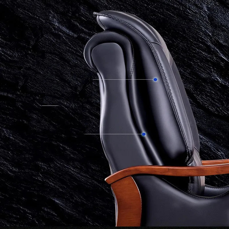 Rolling Leather Office Chairs Mobile Comfy Comfortable Lazy Meditation High Back Computer Chair Nordic Cadeira Gamer Furniture