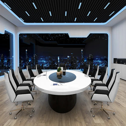 Stylish minimalist modern negotiation table with matching chair combinations