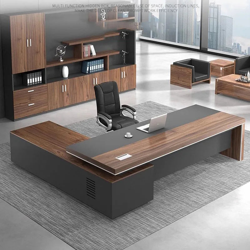 Executive Office Desk Conference Tables Furniture Corner L Shaped Gaming Professional Organizer Computer Modern Tisch
Bedroom