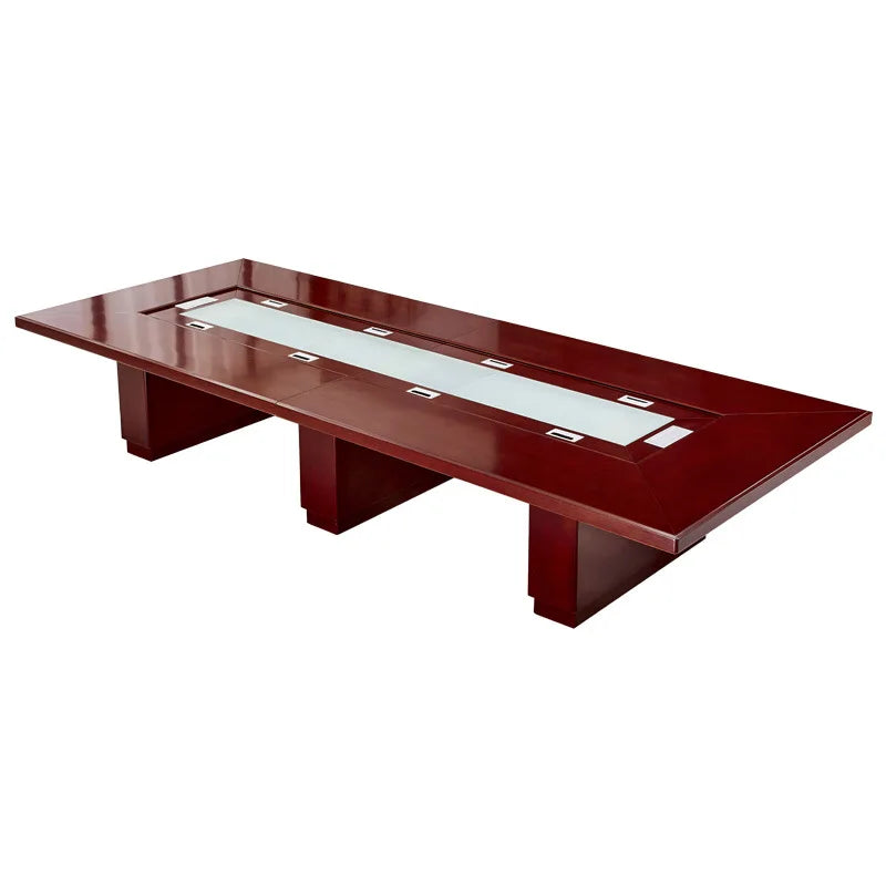 Modern simple rectangular conference table long table comprehensive business multiplayer conference table