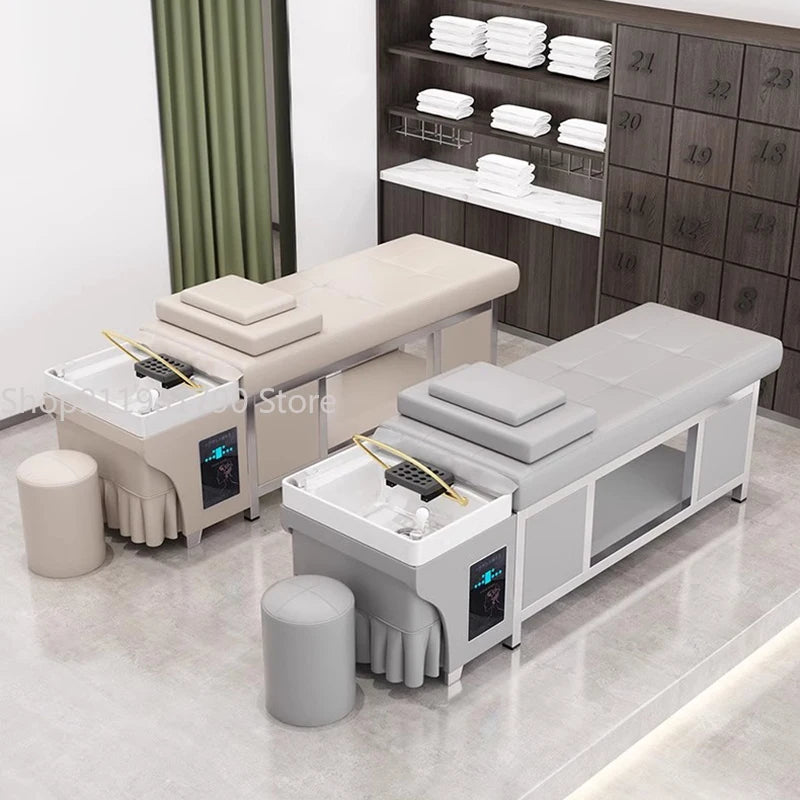 Japanese Shampoo Bed – Comfort Massage with Water Circulation for Hair Therapy and Spa