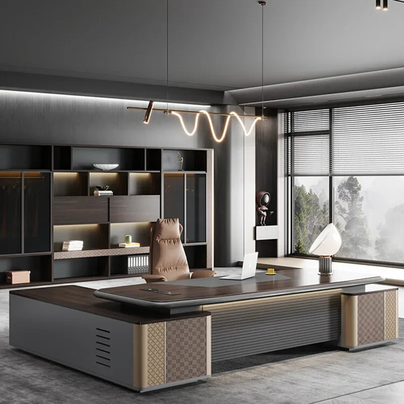 Executive Desk Office Desks Furniture Computer Reading Room Offer Modern Study Table Multifunction Home Minimalist Professional