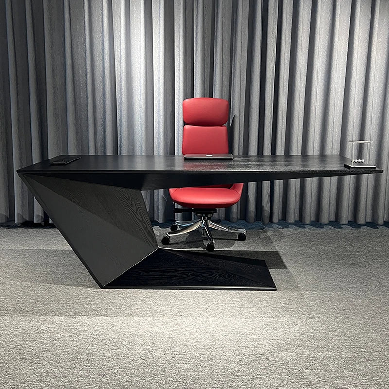 Drawers Standing Office Desk Black Living Room Supplies Writing Computer Desks Luxury European Mesa Escritorio Modern Furniture