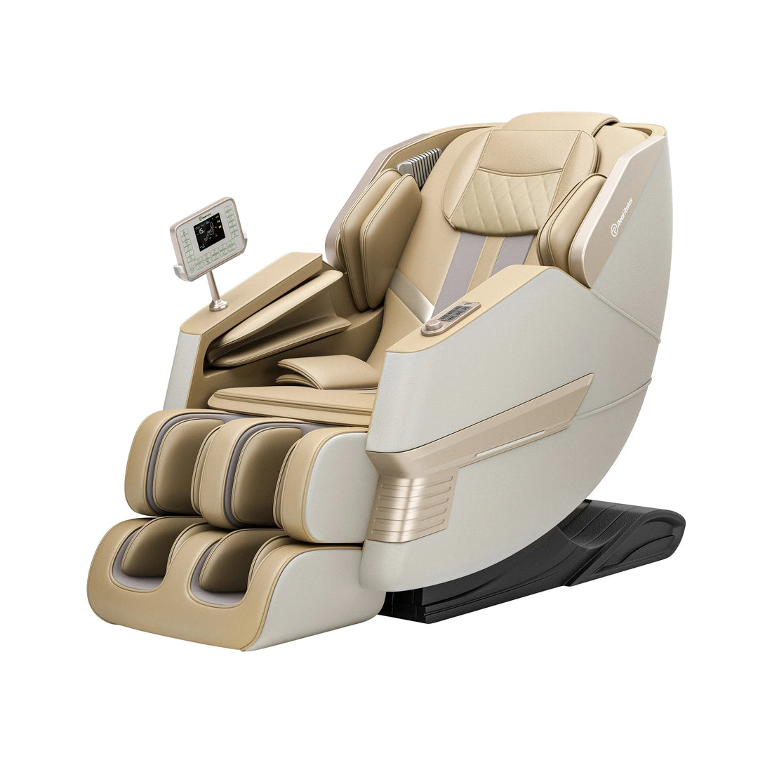 Black Massage Chair – Shiatsu Kneading Massager, Infrared 4D Function with Airbags for Full-Body Relaxation