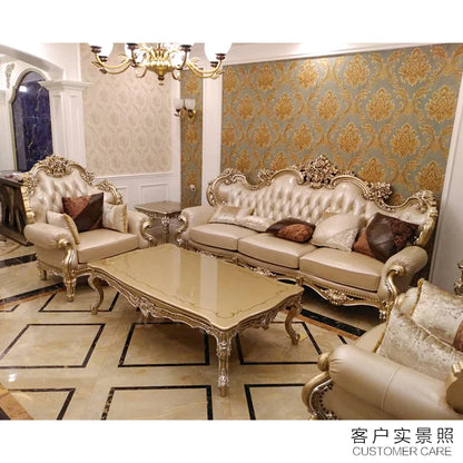 Palace French style sofa combination classical high-end European style solid wood villa living room furniture