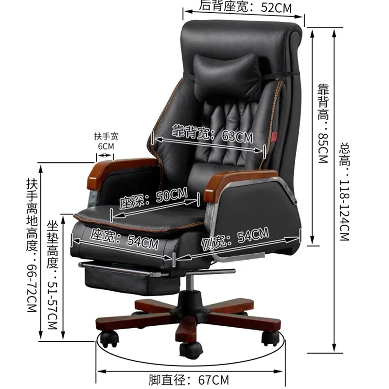 Rotating Chair Office Furniture Stool Wheels Bedroom Advanced Desk Luxury Height Adjustable Cadeira Backrest Computer Armchair
