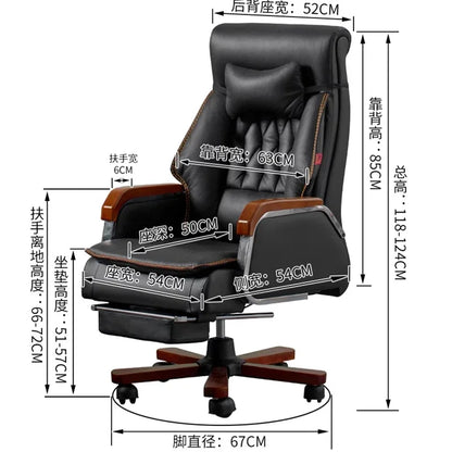 Rotating Chair Office Furniture Stool Wheels Bedroom Advanced Desk Luxury Height Adjustable Cadeira Backrest Computer Armchair